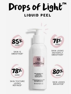 drops of light body shop eye cream