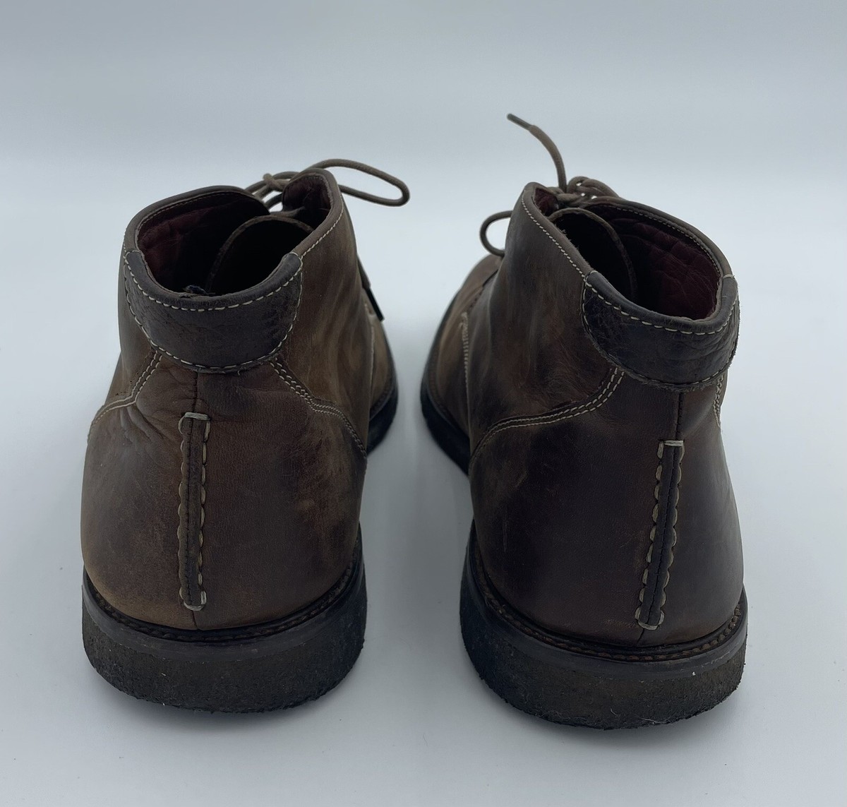 Classic Brown Suede Leather Johnson &Murphy Ankle Men\'s Chukka Boots Size 11.5 Johnston & Murphy Dudley Chukka Boot (Brown Waxed English  main image 3