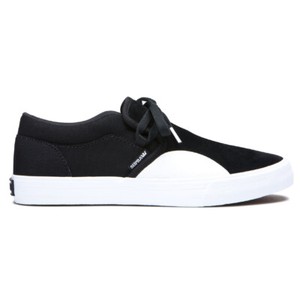 black canvas slip on shoes