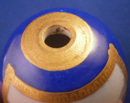 Rare Antique KPM Berlin Porcelaine Scenic Parfum Œuf Bouteille Porzellan Perfuem - Photo 6 sur 11