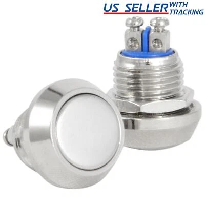 GENERIC Momentary Push Button Starter Switch/Boat Horn Stainless Steel Metal Waterproof