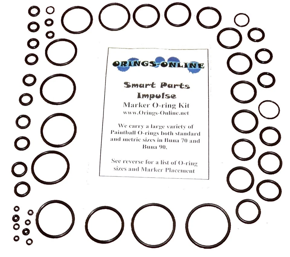 ORINGS-ONLINE Smart Parts Impulse (Original) Paintball Marker O-ring Oring Kit x 4 rebuilds
