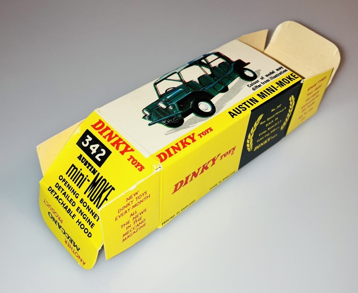 ディンキートイズ　オースチン　ミニ　モーク Vintage Dinky Toy 342 Austin Mini-Moke jeep grey roof & dashboard