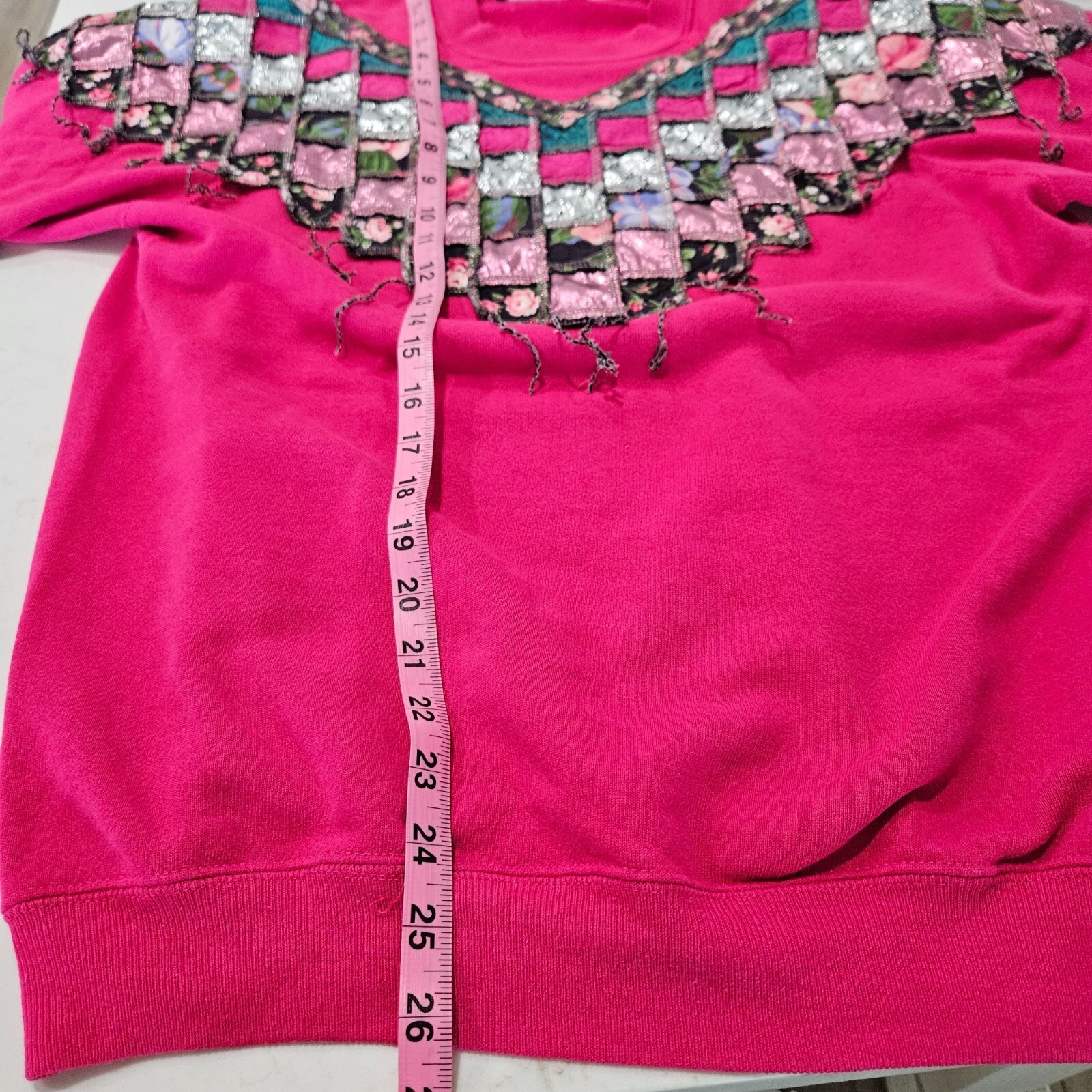 Vintage 80's 90's Jane Ekberg Patchwork Sweatshir… - image 8