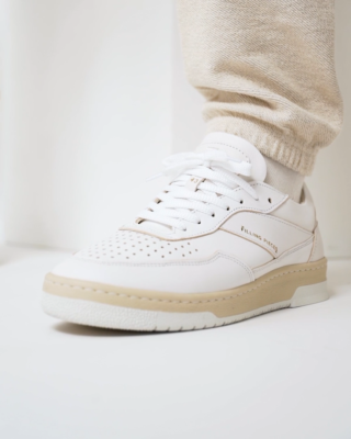 FILLING PIECES スニーカー Mid Ace Spin White 5533349-1901 Filling Pieces Ace Spin Organic White Sneaker Shoes - EU 40