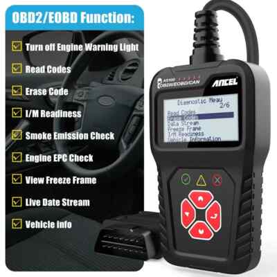 OBD2 Auto-diagnosekoffer: OBD Franse autodiagnoset voor meerdere merken met realtime gegevenslezing (mogelijk niet beschikbaar in het Nederlands), scanner voor motorstoringscodes voor BMW, Audi
