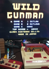 WILD GUNMAN ★ HVC-WG ★ 1984 ★ JUEGO PARA NINTENDO - FAMICOM ★ NES ★
