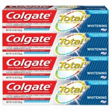 Colgate Total Whitening Toothpaste, 5.1 oz - Pack of 4 0.88 per gallon