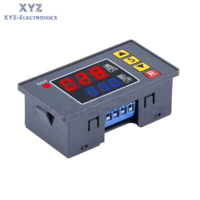 DC12V LED Timer Delay Relay Programmable Cycle Timer Switch Relay Module US