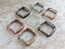 Crystal Bezel Case Cover for Fitbit Versa 2 3 4 and Sense 1 2 Protective Bumper