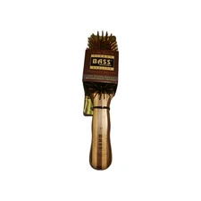 Bass Brushes Professional Style Hairbrush Wood Bristle Light Wood Handle 1 Brush