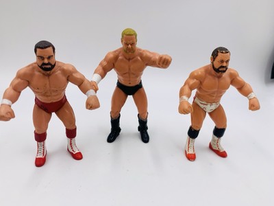 3x WCW Galoob Wrestling Figuren Arn Anderson Barry Windham 1991 loose