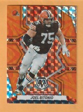 Joel Bitonio Cleveland Browns 2022 Mosaic Reactive Orange #225 Nevada Wolfpack