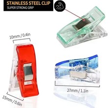 50pcs Colorful Sewing Clips, Multipurpose Craft  Knitting Binding Clips