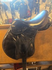 Fairfax Classic Monoflap XC Jump Saddle Brown, 17.5" adjustable