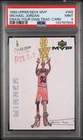 1999 UD MVP DRAW YOUR OWN TRADITION CARD #W6 MICHAEL JORDAN PSA 9