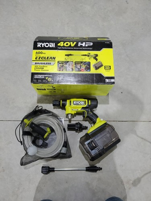 #ad #ad Ryobi 40V HP EZClean 600 PSI Cold Water Power Cleaner Kit RY124050 Tool Only $89.99