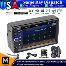7  Double 2DIN Touchscreen Car Stereo with Bluetooth, GPS Apple/Android CarPlay