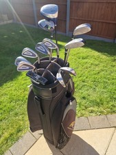 Full Set Right Handed Wilson Golf Clubs & Powakaddy Bag See Full Description
