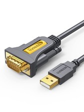 UGREEN 6ft USB to Serial Adapter, Adapter DB9 Male 9 6 ft, Grey