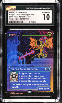 FIERCE GUARDIANSHIP Secret Lair Foil Pixel Perfect CGC 10 Gem Mint
