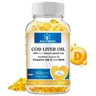 Cod Liver Oil 1200mg 120 Softgels Vitamin A D Support Eye Brain Joint Health