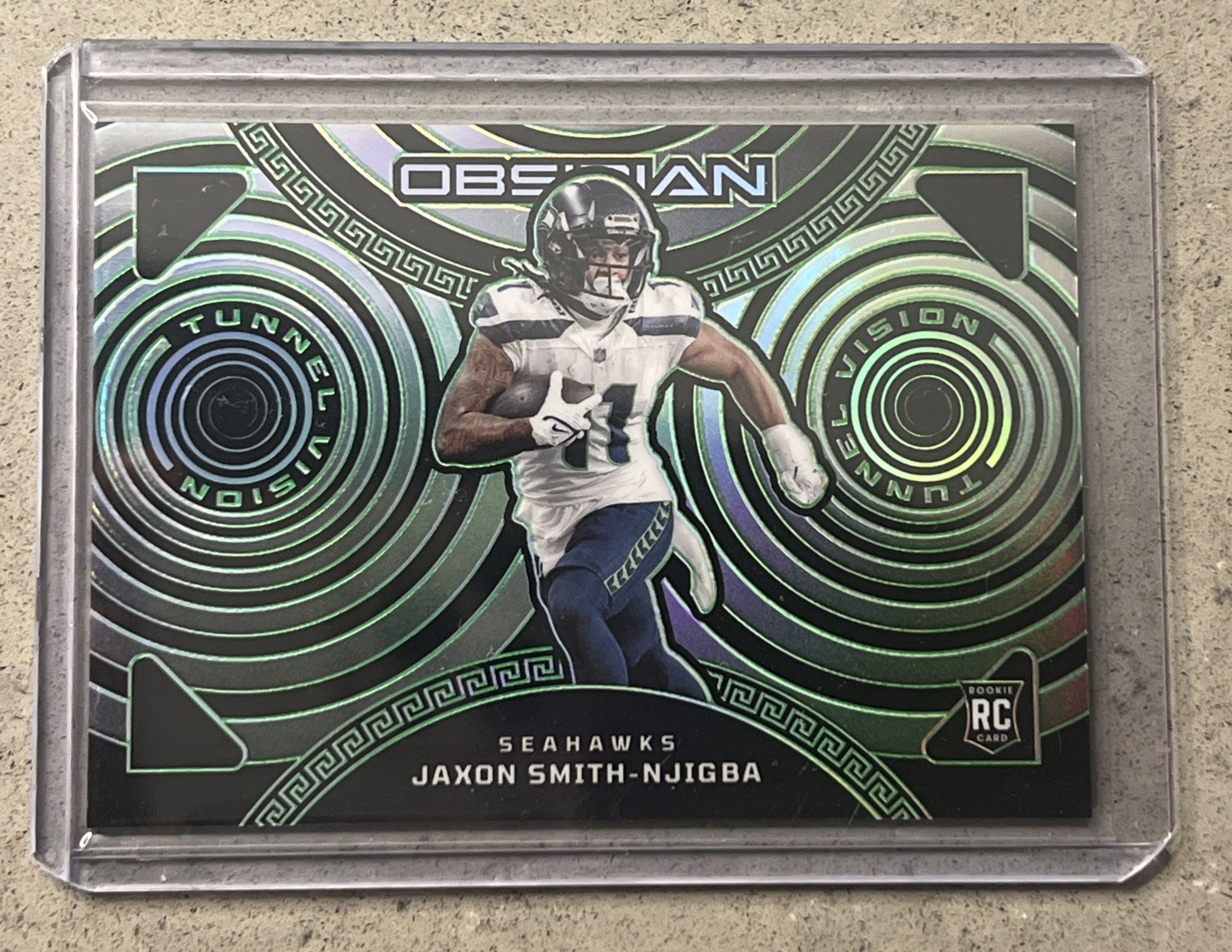 2023 Obsidian Tunnel Vision Green Electric Etch /35 Jaxon Smith-Njigba Rookie 🏈