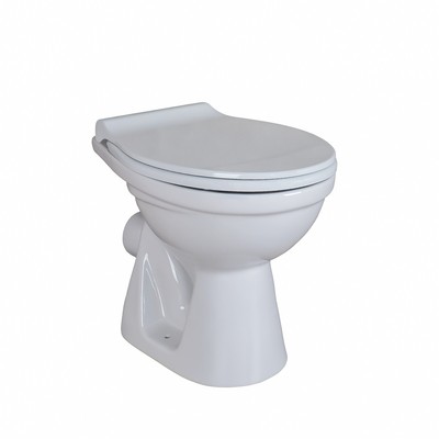 Stand WC Abgang Wand Toilette Softclose-Deckel Absenkautomatik Manhattan Grau