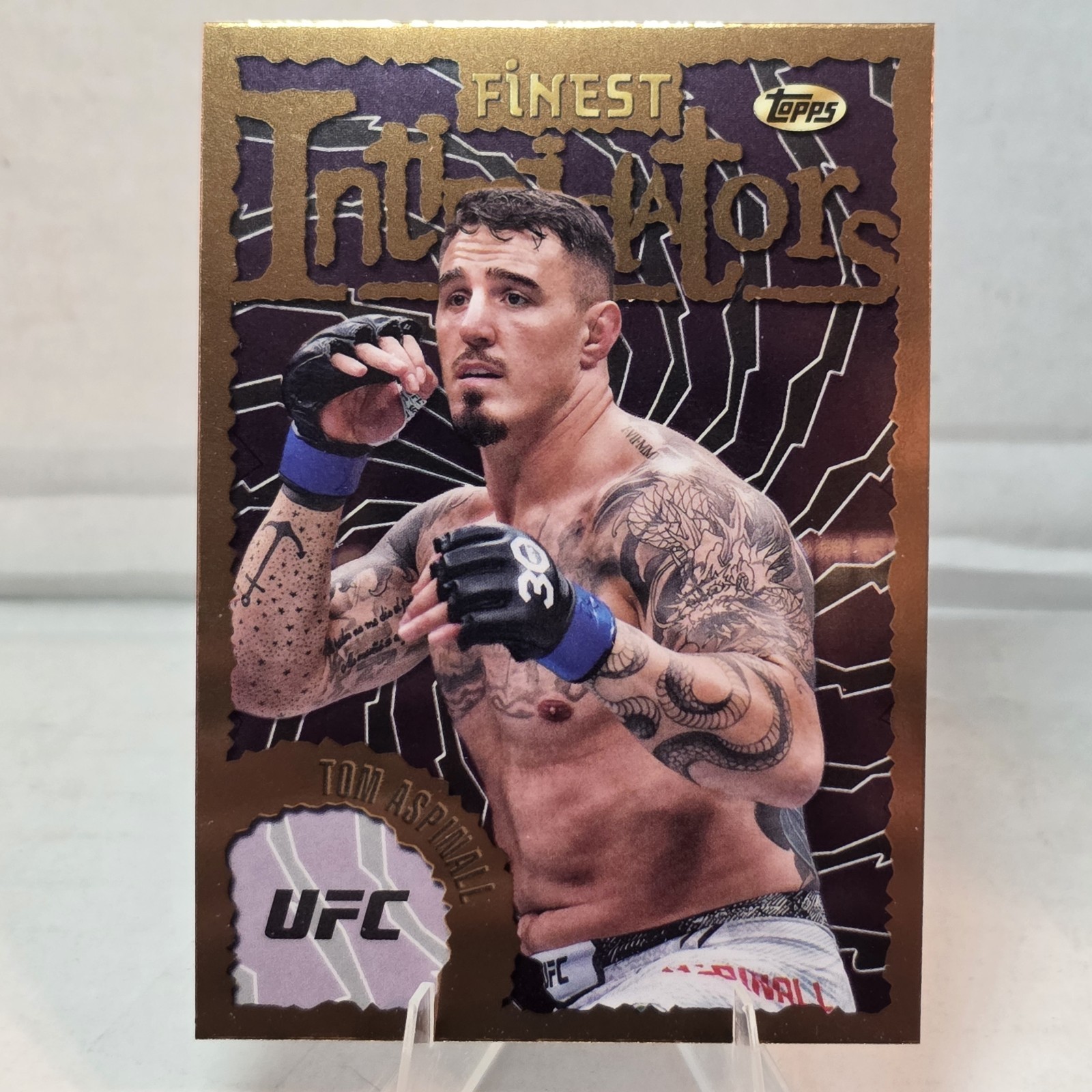 2024 Topps Finest UFC - Intimidators Tom Aspinall #INT-20