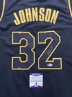 Magic Johnson Signed Jersey Beckett Witnessed COA MJ11618 – Autographed
