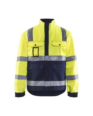 BLAKLÄDER Warnschutzjacke 4023 HighVis gelb/marine Warnschutz 