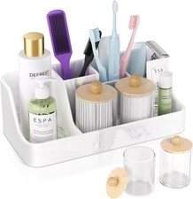 Marble Bathroom Countertop Organizer - Silicone Bathroom Vanity Countertop