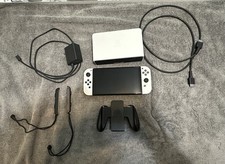 Nintendo Switch OLED 64GB White Handheld Console with Complete Set