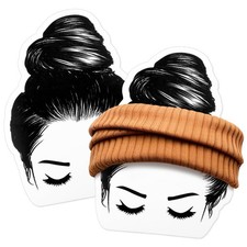 100 Pcs Headband Display Cards with 200 Paper Clips Hair Tie Holder Cards