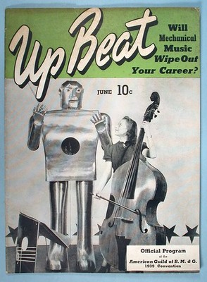 1939 NY World's Fair Elektro Robot Upbeat Magazine with Guild of Guitar Program