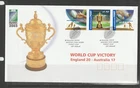 Australia 2003 RUGBY WORLD CUP FDC, Victory ENGLAND 20 AUSTRALIA 17, Unaddressed