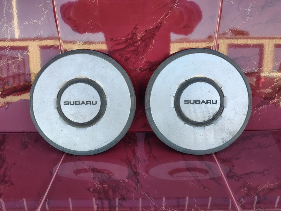 Tapas centrales giratorias para rueda de paso Subaru XT Loyale 1986-1989 (2) JDM/OEM # 23832GA193 Foto 4 de 4