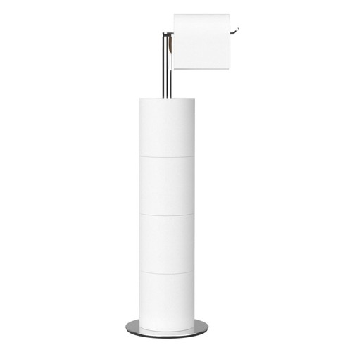 Toilet Paper Holder Stand and Dispenser for 4 Spare Rolls Stainless Steel Fre...