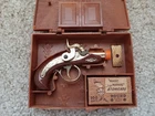 Marx Toys The Derringer Historic Replica Miniature w/Round Caps, Gun Case, Badge