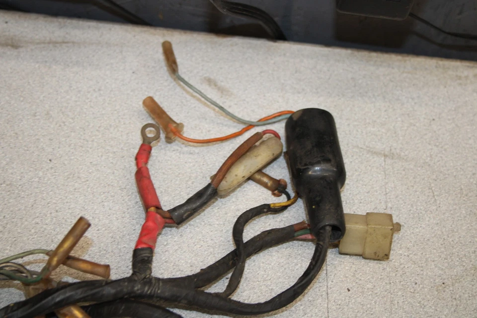 Honda CB450 1972 motor principal arnés de cableado motor telar de cable K15-2809 ABW Foto 3 de 4