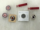 7 WW2 Era  American Red Cross Military Lot Pins & Bars