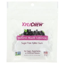Xylichew, Natural Black Licorice, 50 Pieces, 2.29 oz (65 g)