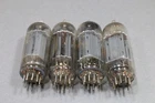 Lot of 4 Vintage RCA 6CG7 6FQ7 Vacuum Tubes Audio Amplifier Side Getter Tested