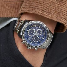 Citizen Eco-Drive CB5914-89L Radio Controllato St. Steel Blu SLV Solare da Uomo