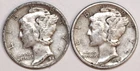 (2) Mercury Dimes - 1941D(Extra Fine) 1941P(Extra Fine) - #2806AT FREE SHIPPING