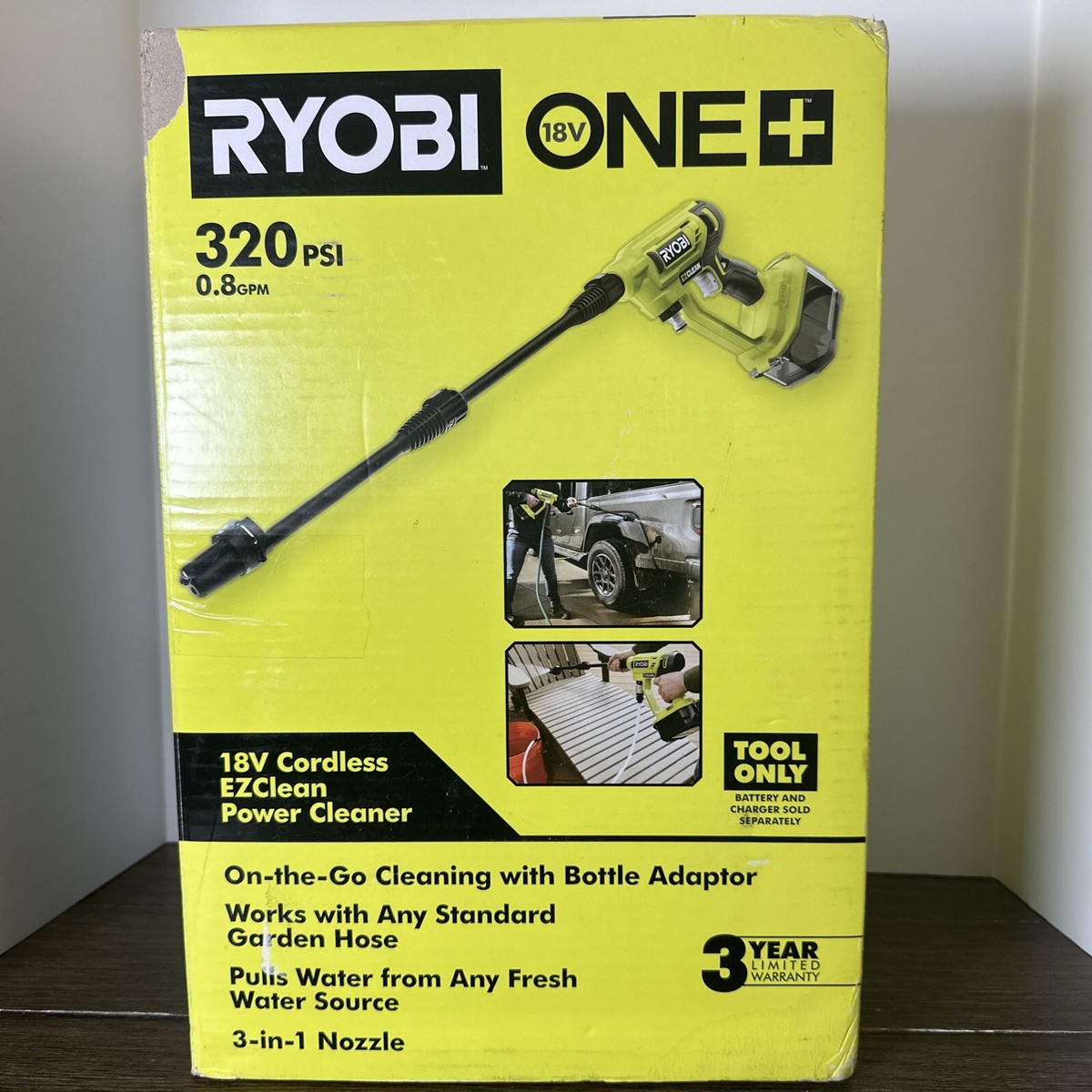 RYOBI Power Cleaner 18V Brushless 320 PSI GPM Cordless Tool