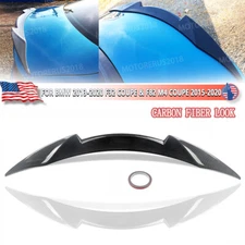 Carbon Look Lightning Style Rear Spoiler Lip For BMW F32 F82 M4 Coupe 2014-2020