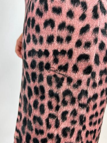 JUST CAVALLI Multicolor Leopard Print Long Sleeve Bodycon Midi Dress Size L - Picture 9 of 11