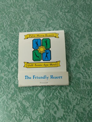 Vintage Matchbook Collectible Ephemera F21 fallbrook California golf Pala Mesa