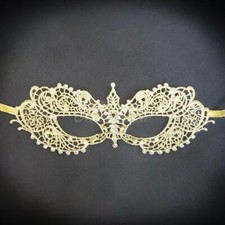 Masquerade Mask Lace Masquerade Mask Gentle Gold LM0601